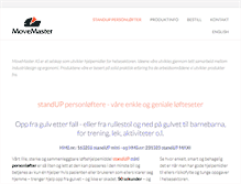 Tablet Screenshot of movemaster.no